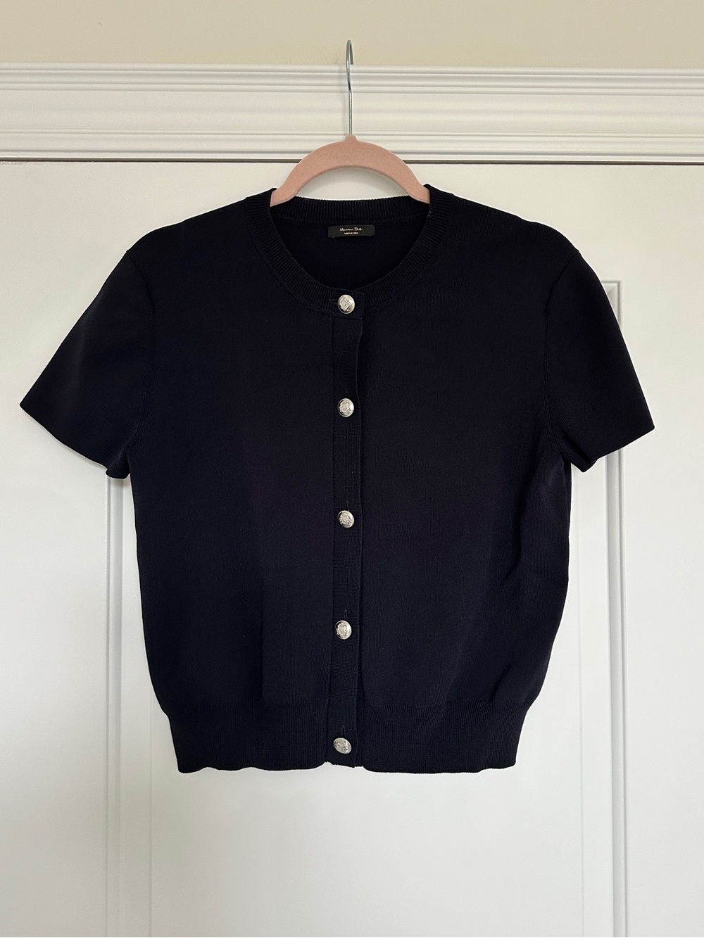 Massimo Dutti Knit Navy Top size M